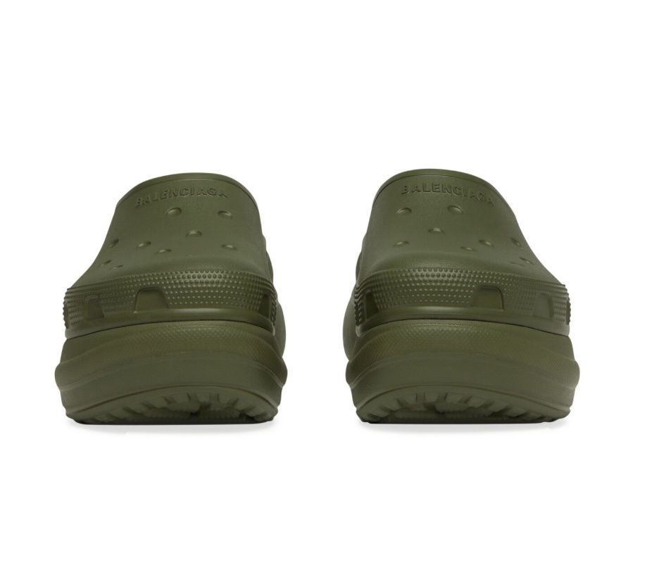 Balenciaga X Crocs Logo Embossed Slides