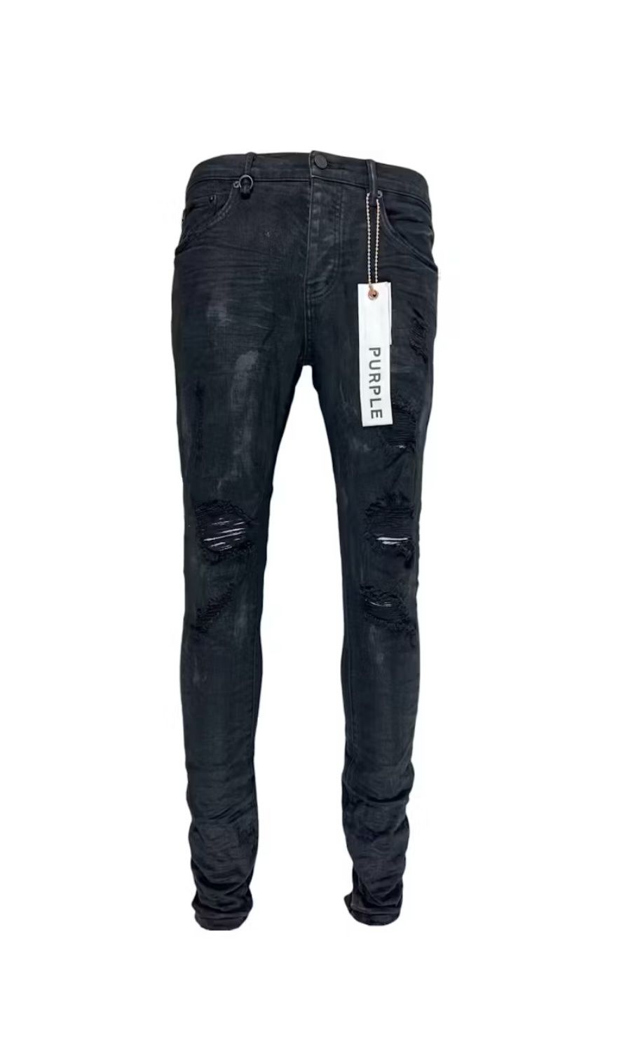 Purple Brand Black Oil Spill Jean Black