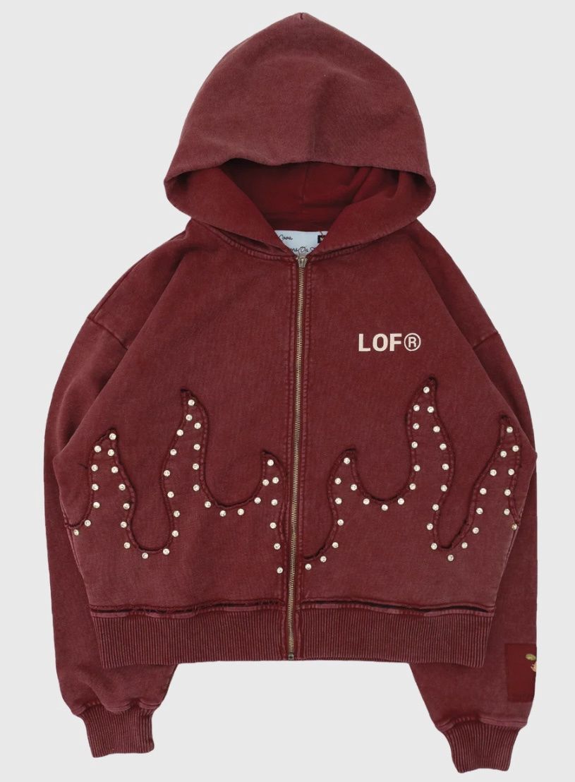 Lemon On Fire Jacket Maroon Flawless