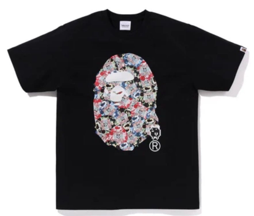 Bape X Tamagotchi Ape Head Tee Black