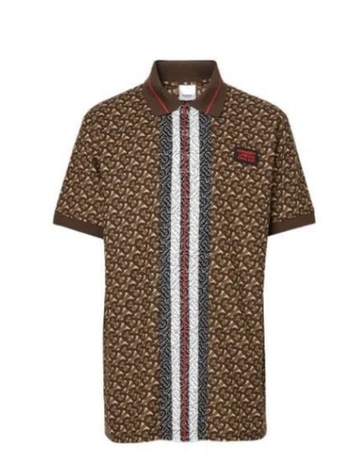 Burberry Logo Print Short Sleeve Polo Shirt