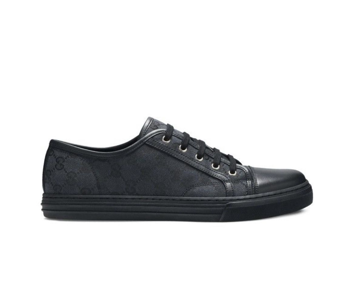 Gucci GG Canvas Low Grey Black