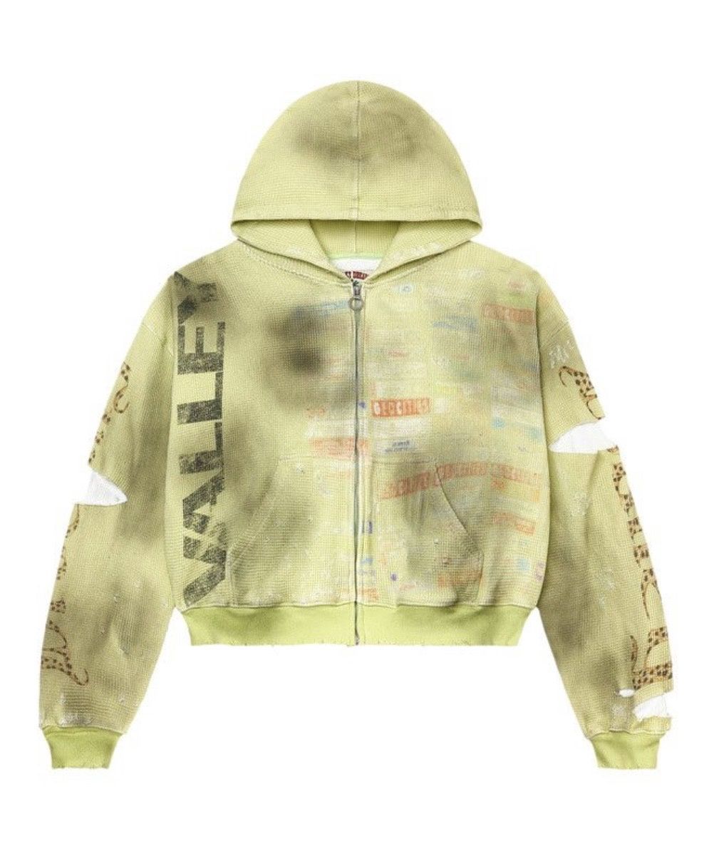 Vale Forever Glitch Zip Up Hack Green