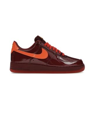 Nike Air Force 1 Low Patent Leather Dark Team Red Safety Orange