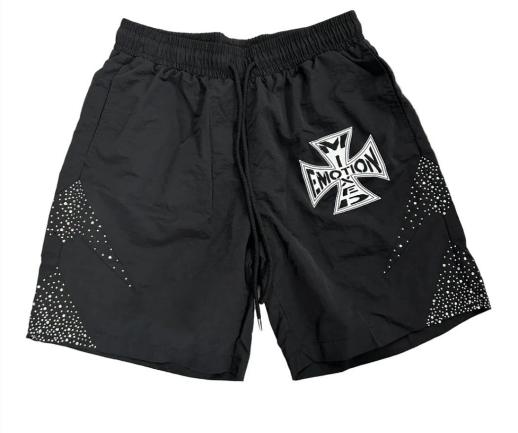 Mixed Emotions Black Classic Nylon Shorts