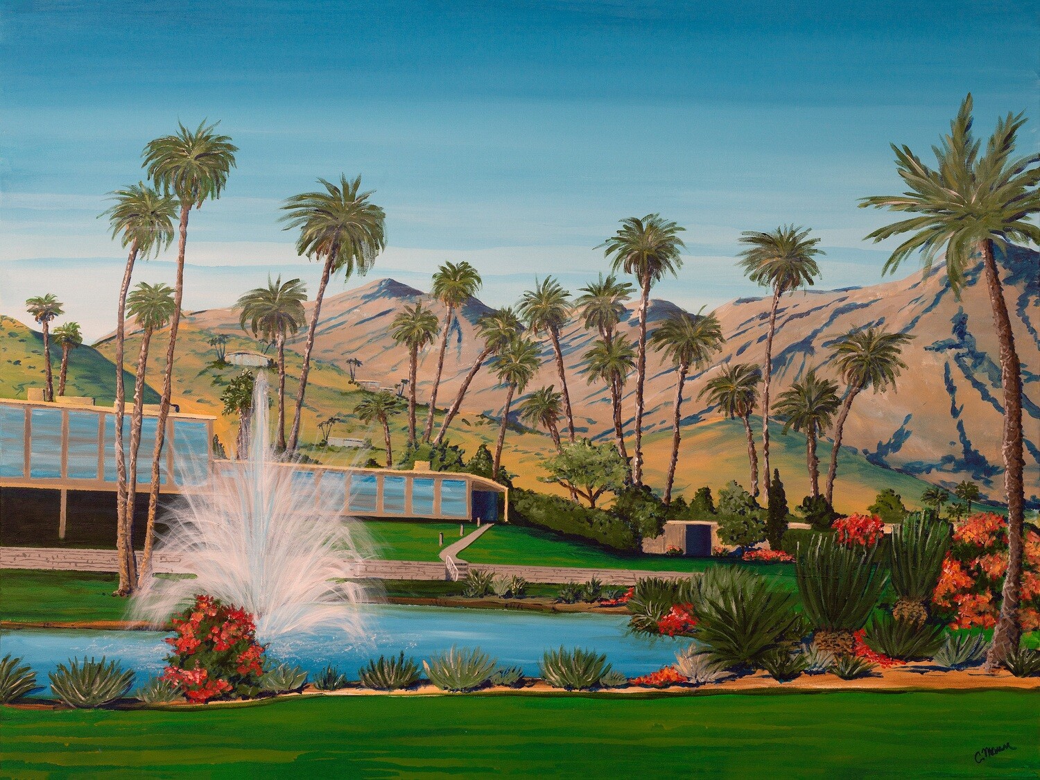 ‘Palm Springs Country Club’ 14x11