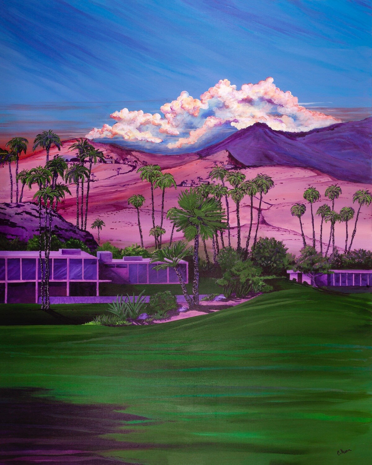 'Country Club Oasis' notecards 4x5.5 (bundle of 10)