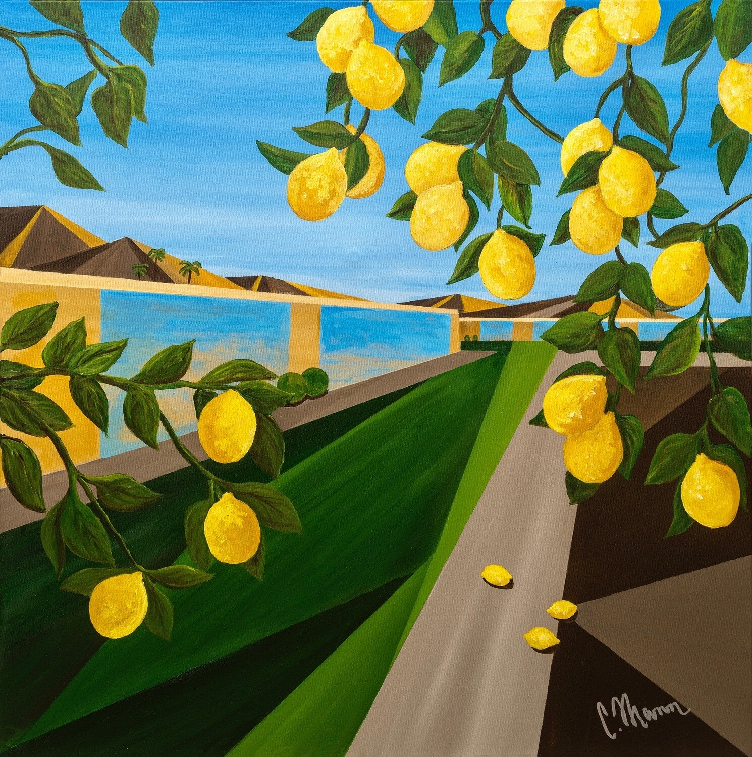 'Looking Through the Lemon Tree' 16x16