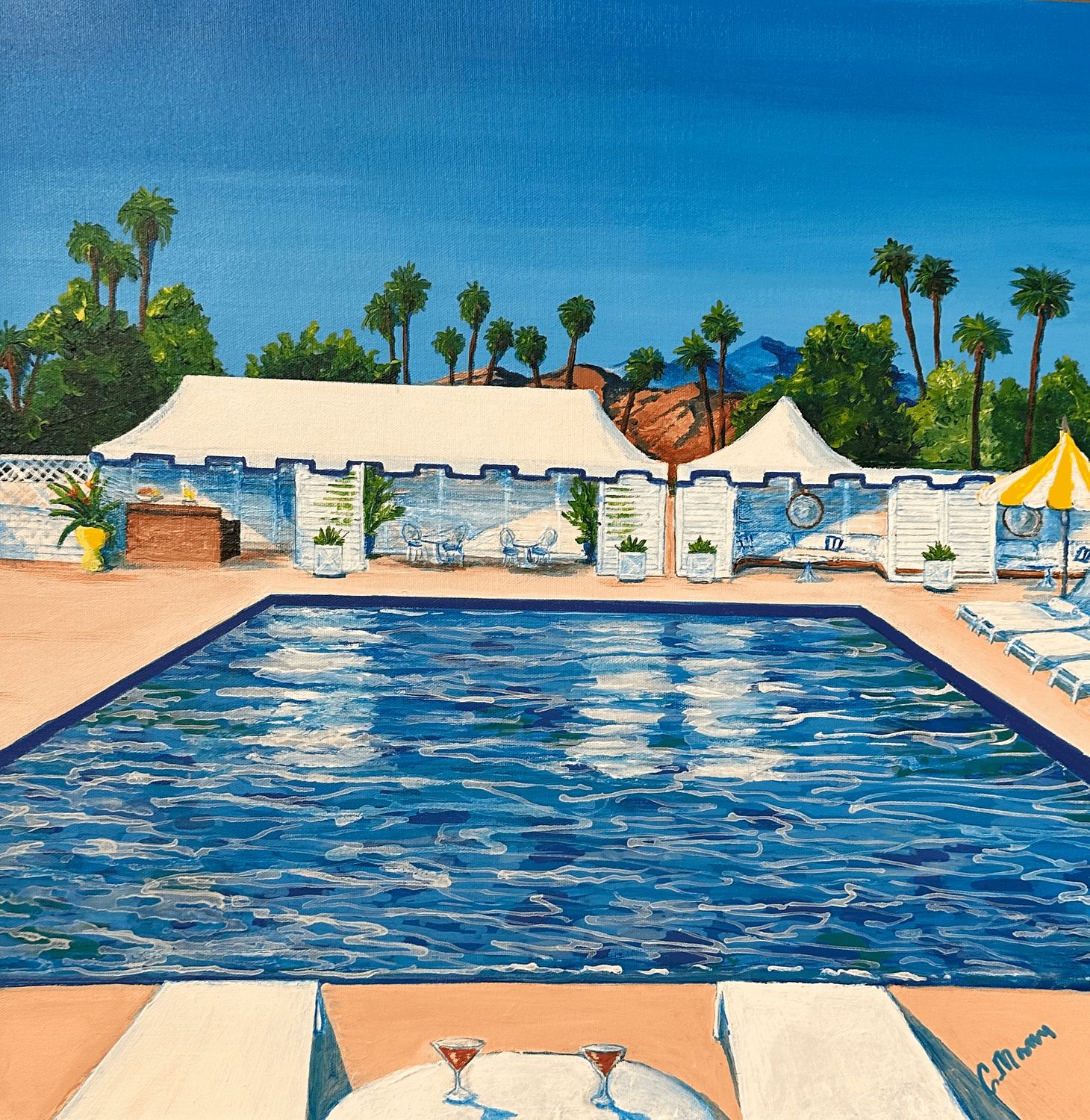 'Poolside Gossip' SOLD