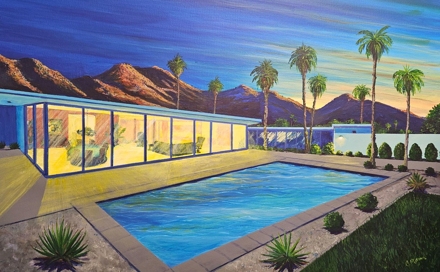 'Poolside Twilight'