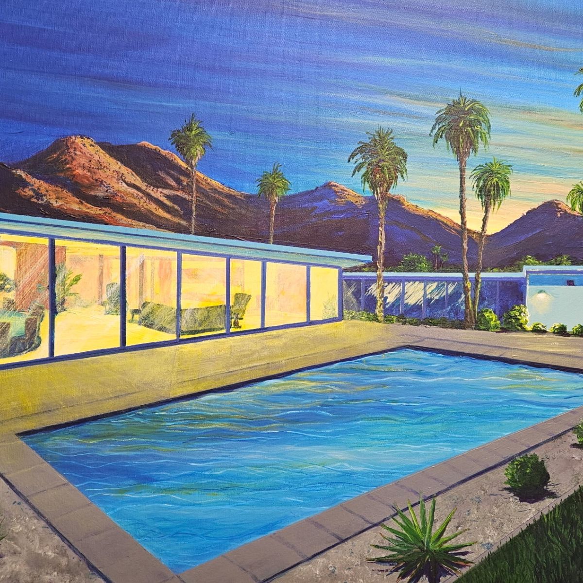 'Poolside Twilight' SOLD