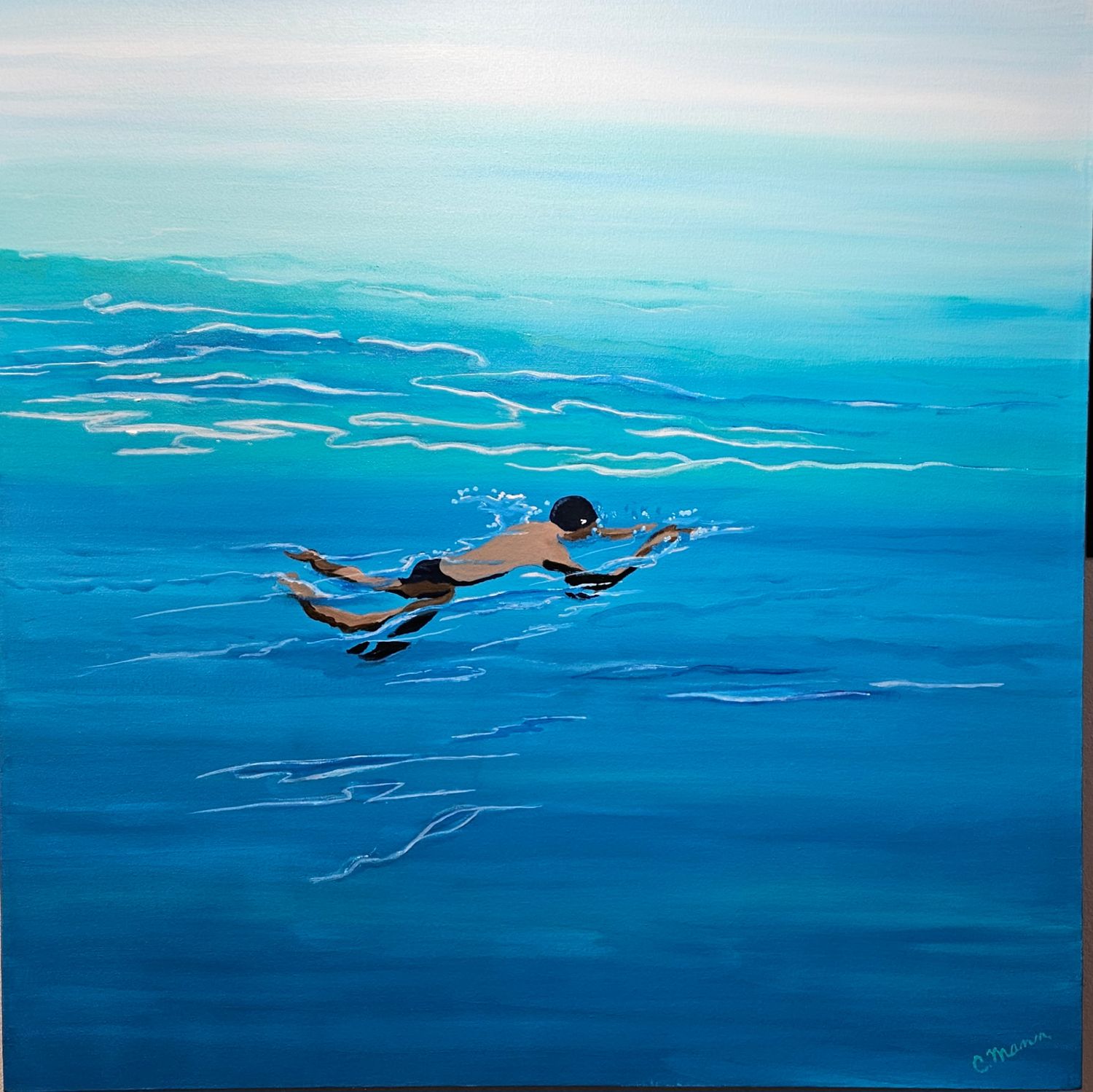 'The Long Swim' unframed