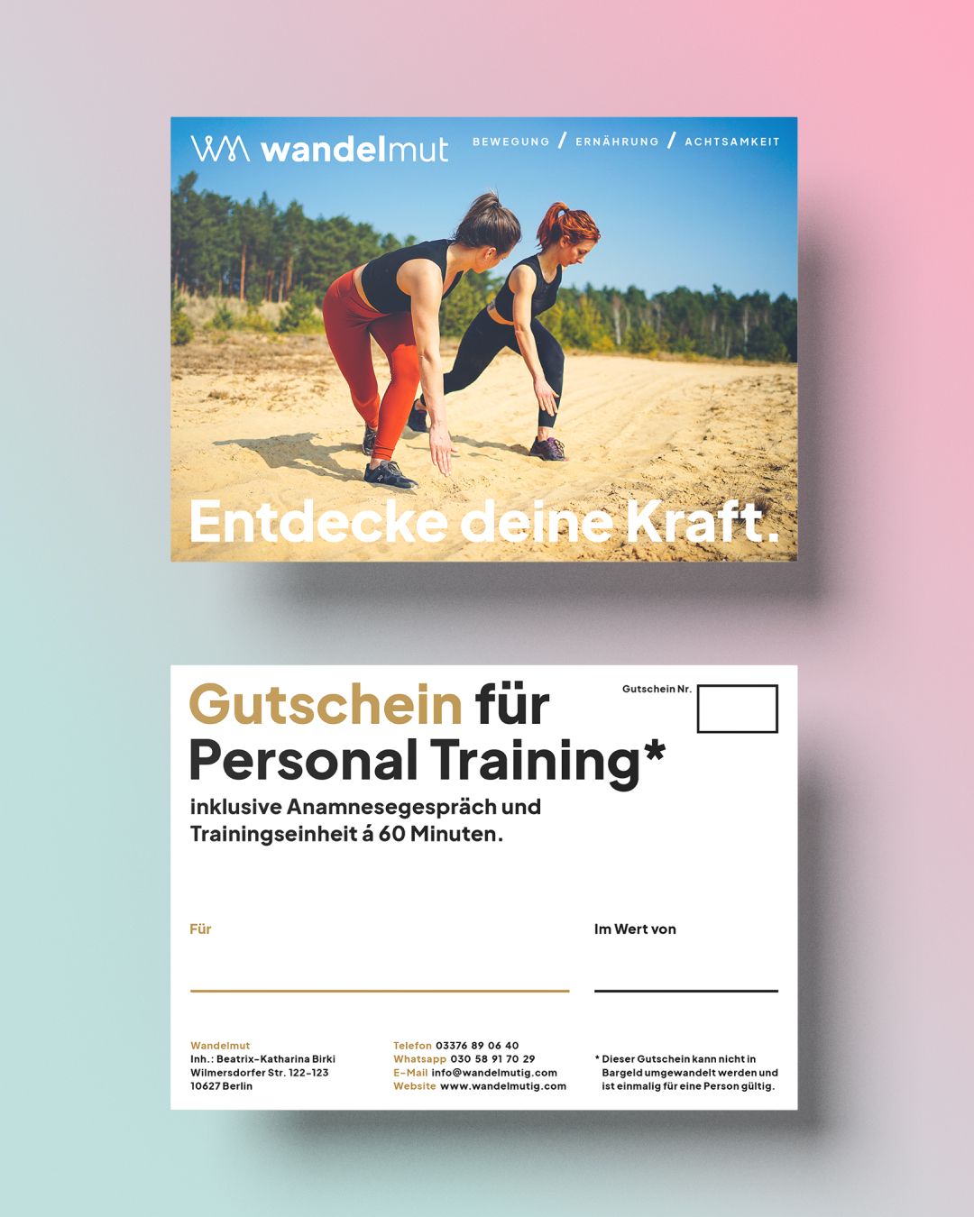 Gutschein Personal Training
