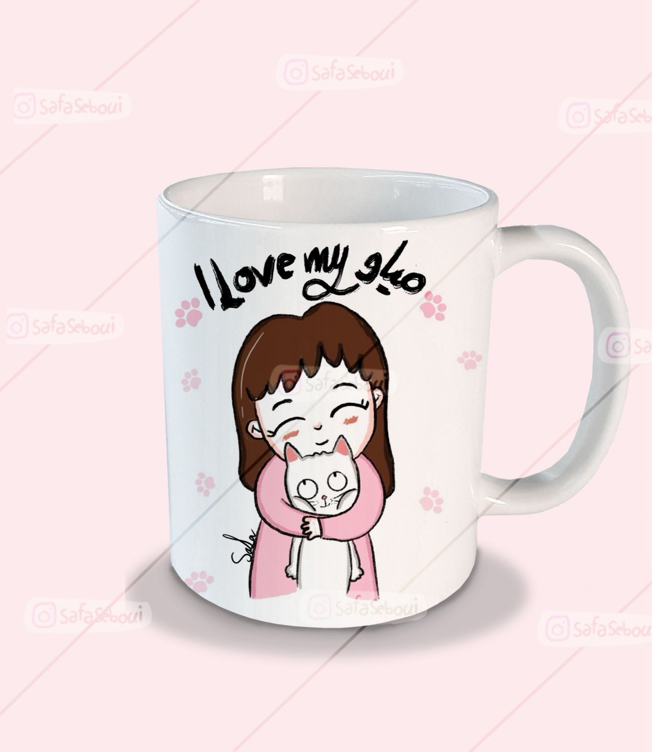 كوب I Love My مياو