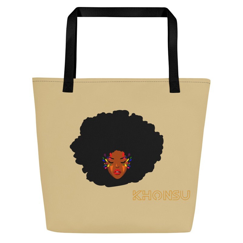 KHONSU Queen&#39;s Head - Large Tote - Sand