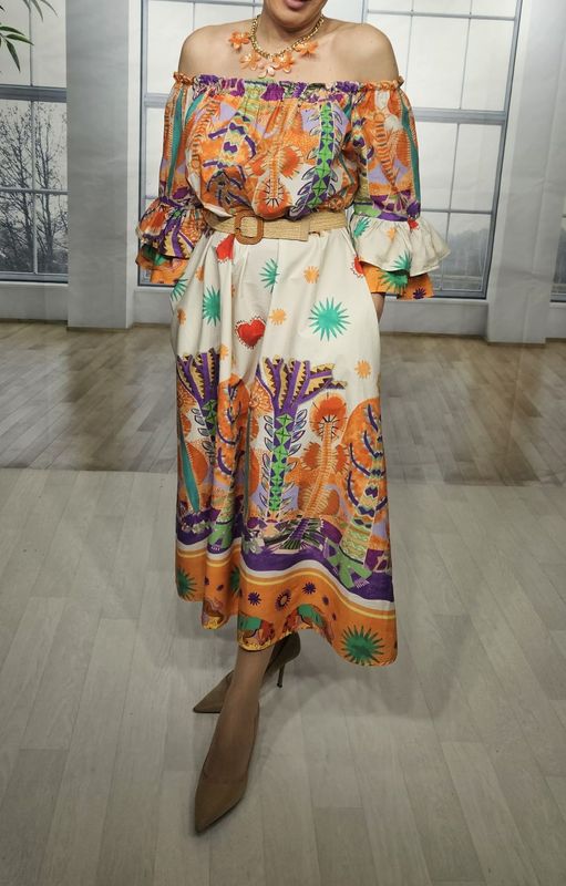 VESTIDO ALGODON ESTAMPADO