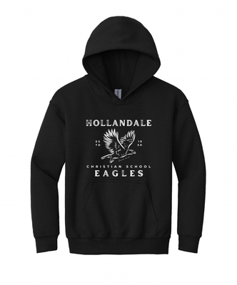 Youth HCS Washout Eagle Hoodie - Front Print
