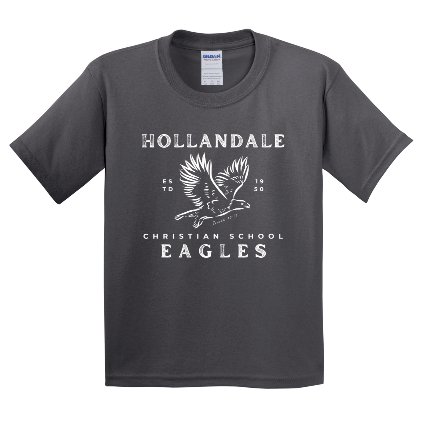Youth HCS Washout Eagle Tee - Front Print