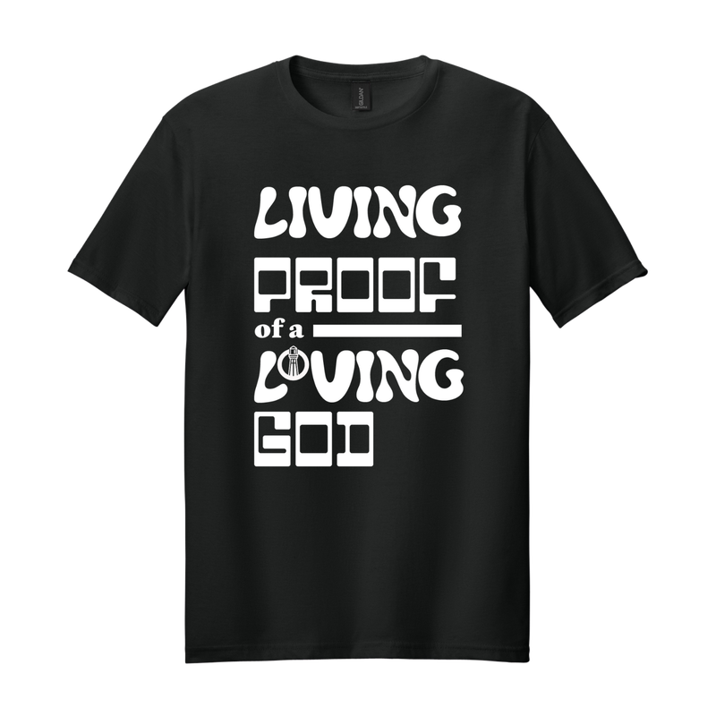 Gildan Softstyle Tee - Black / white text