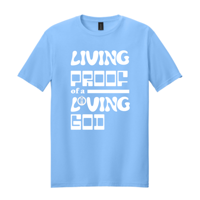Gildan Softstyle Tee - Carolina Blue / white text