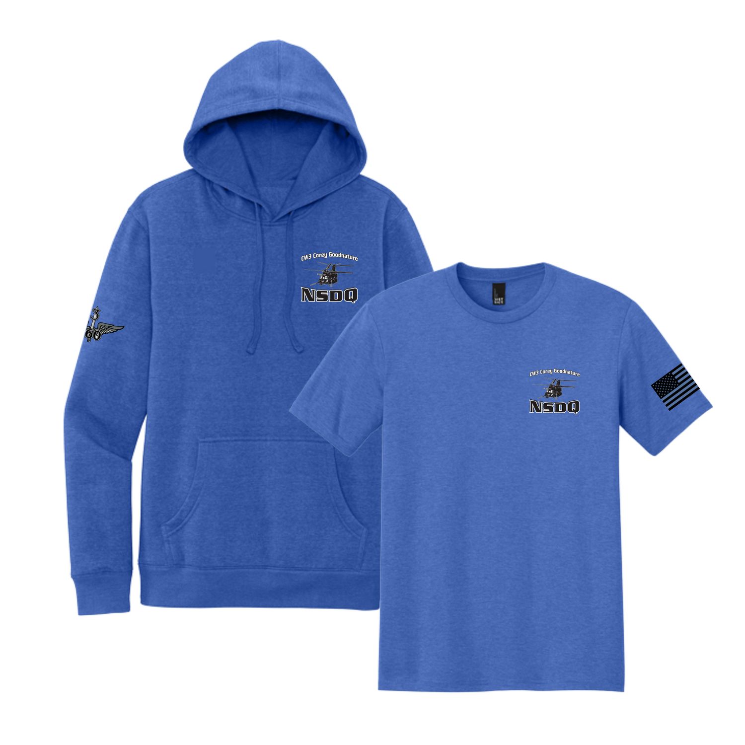 District Fleece Hoodie &amp; District Tri Tee