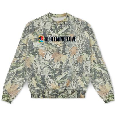 Cotton Collective Heavyweight Hoodie Camo Crewneck