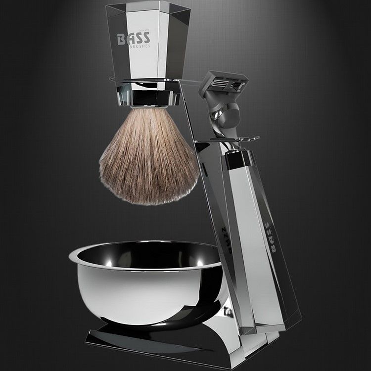Bass Egiziano Shave Set with Soap Bowl
