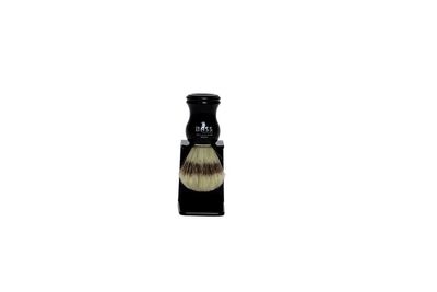 Bass SB6 Jet Black Shaving Brush with Natural Bristles