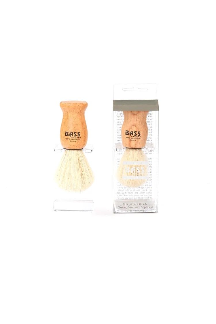 Bass SB11 Beechwood Shaving Brush with Natural Bristles