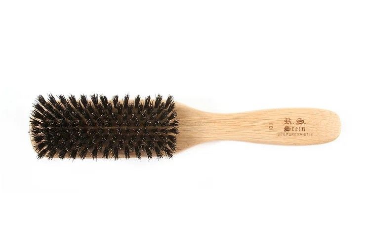 R.S. Stein 103 Oak Wood 8 Row Hairbrush with Firm Natural Bristles