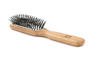 R.S. Stein 104 Oak Wood 6 Row Hairbrush with Premium Nylon Pins