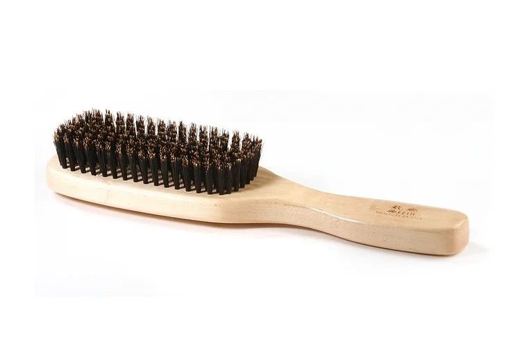 R.S. Stein 105 Maple Wood 9 Row Wave Hairbrush with Firm Natural Bristles