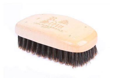 R.S. Stein 108 Maple Wood Military Rectangle Hairbrush with Soft Natural Bristle