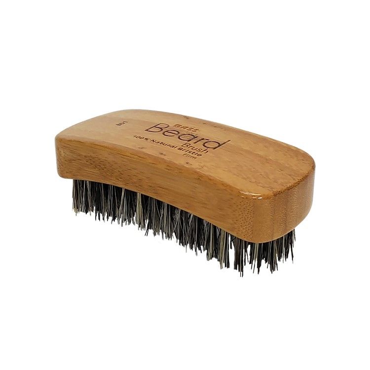 Bass Beard Brush BD1 Beard Brush with Firm Silver Natural Bristles