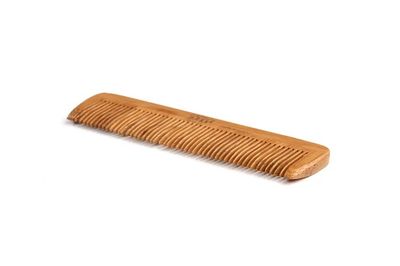 Bass W4 Dark Bamboo Pocket Style Grooming Comb