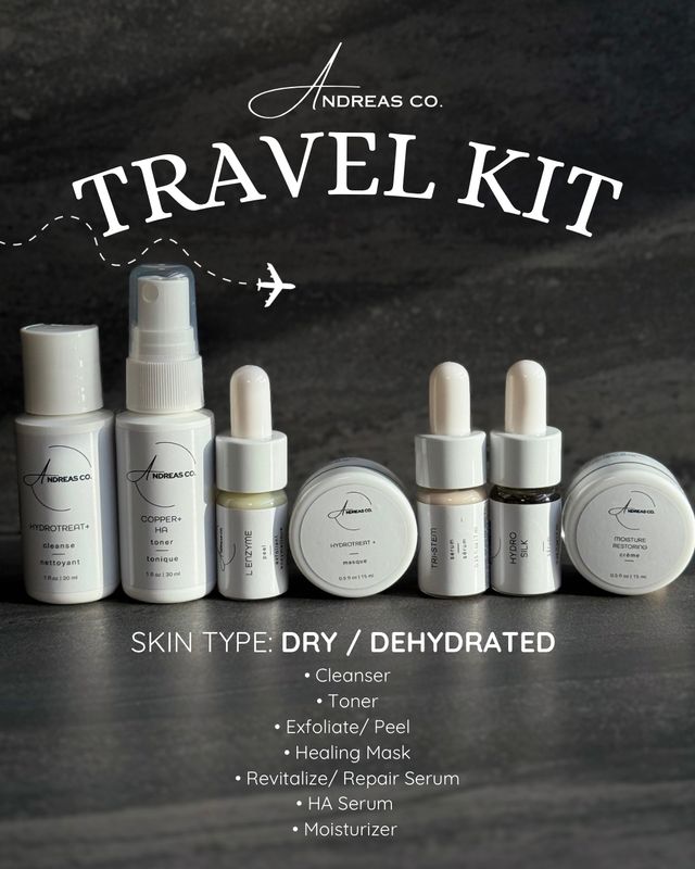 Andreas Co. Travel Kit for Dry Skin