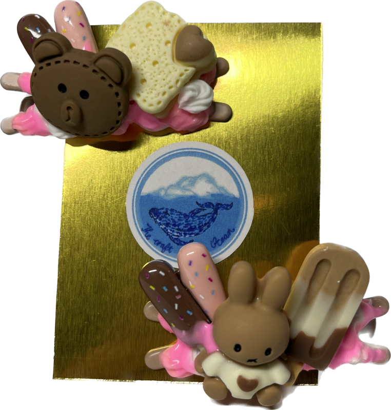 Hungry Friends Hair Clips