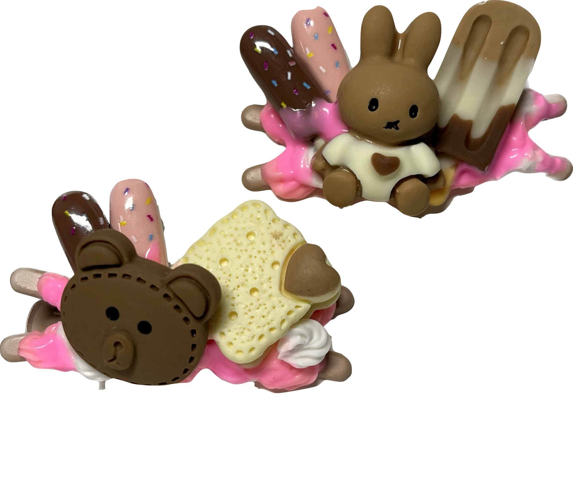 Hungry Friends Hair Clips