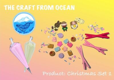 DIY Christmas Hair Clips Set 1