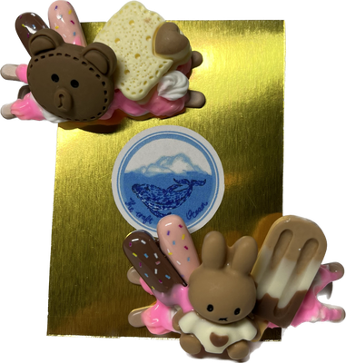 Hungry Friends Hair Clips