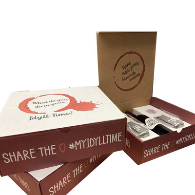 Idyll Time Wine Gift Box And 2 Glasses