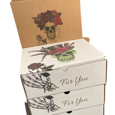 Halloween / Day of the Dead Gift Boxes And 2 Bottles