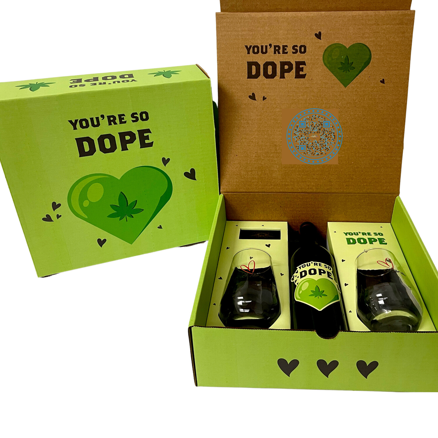 Dope Collection Box w/2-Glasses