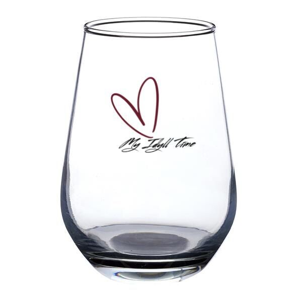 Love My Idyll Time - Stemless Wine Glass Love My Idyll Time - Stemless Wine Glass