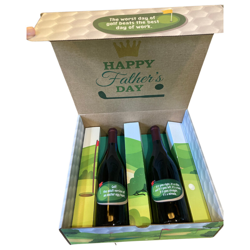 Golf Father&#39;s Day Gift Boxes And 2 Bottles