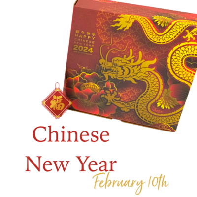Lunar New Year Gift Boxes And 2 Glasses