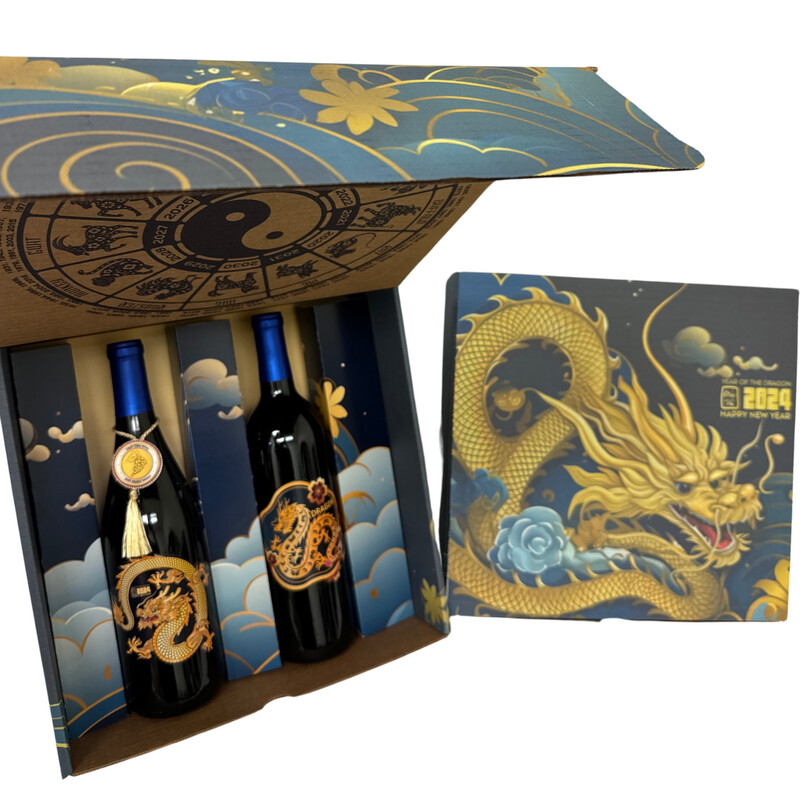 2024 - Year of the Dragon Gift Box with 2 Bottles