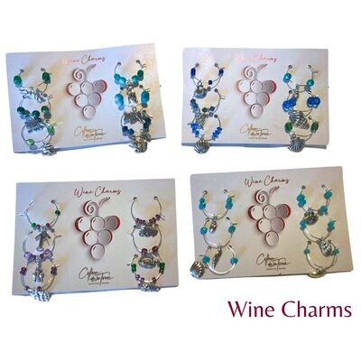 Set of 6 Wine Charms