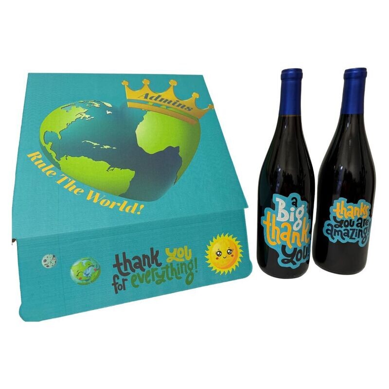 Admin&#39;s Day - Wine Gift Boxes w/2 Bottles
