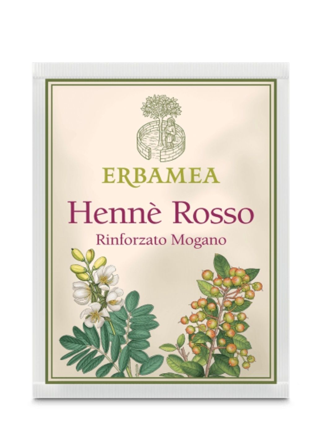 Hennè rosso rinforzato  mogano Erbamea - 10 buste da 100gr